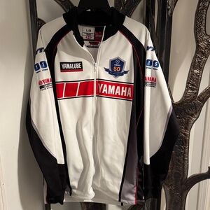 Men’s Vintage LG Hot Shoppe Yamaha Racing fleece track Jacket USA made